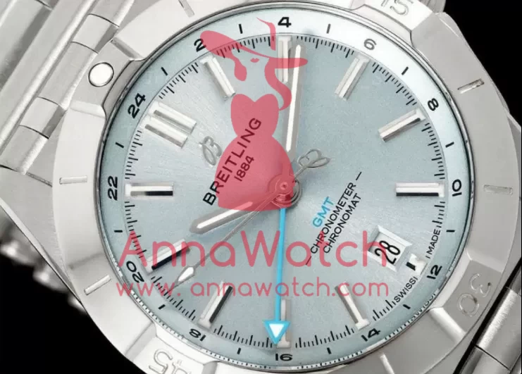 Chronomat GMT 40mm SS/SS Ice Blue Dial BLSF A2836 - Image 3