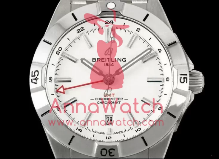 Chronomat GMT 40mm SS/SS White Dial BLSF A2836 - Image 3