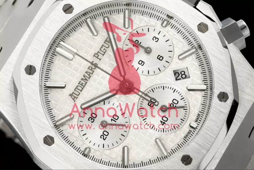 Royal Oak Chrono 26240ST 41mm SS/SS White/Stk BF A7750 - Image 3