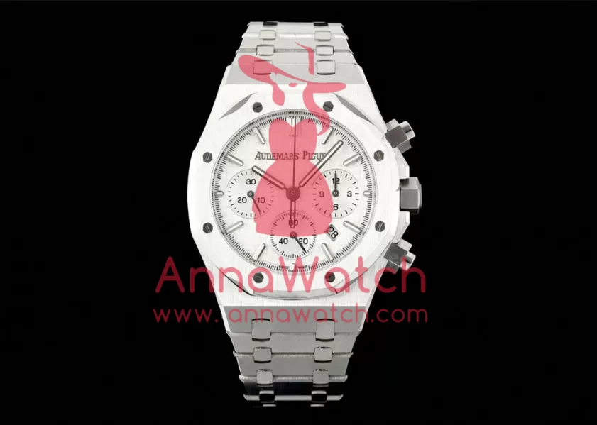 Royal Oak Chrono 26240ST 41mm SS/SS White/Stk BF A7750 - Image 4