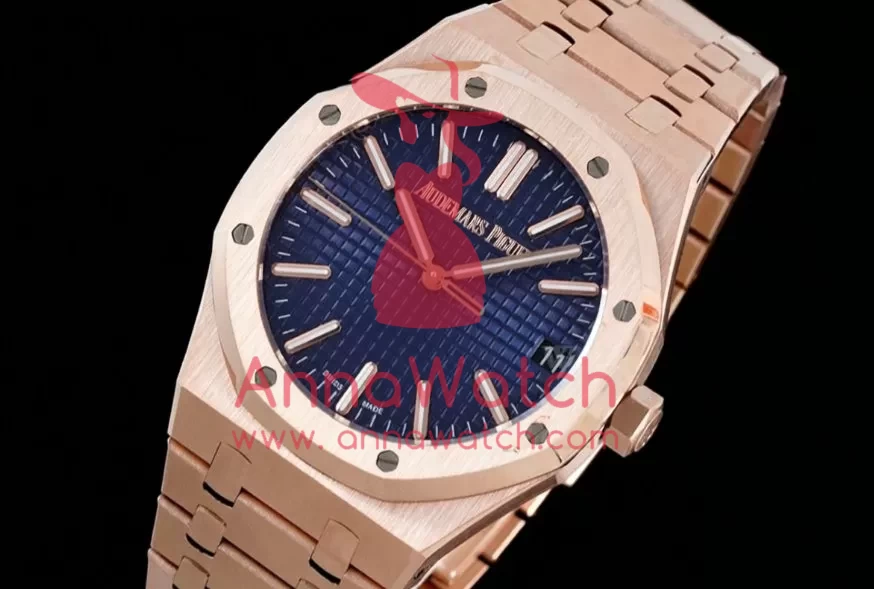 Royal Oak 15510 41mm RG/RG Blue/Stk BF A4302