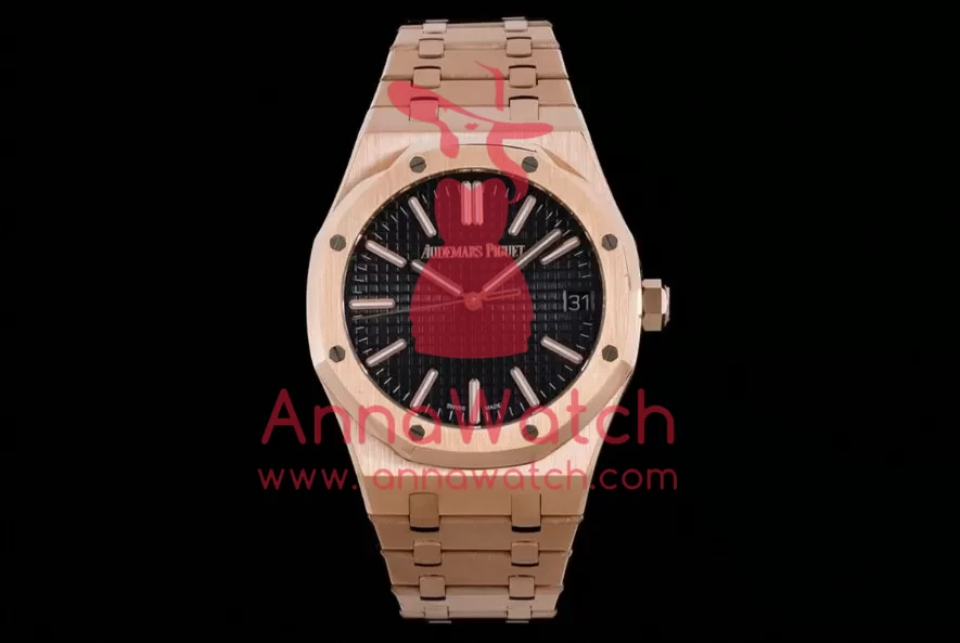 Royal Oak 15510 41mm RG/RG Black/Stk BF A4302 - Image 3