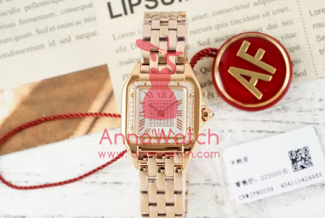 Panthere Secrete De Ladies 22mm Dia RG/RG Diamonds Dial AF Quartz - Image 4