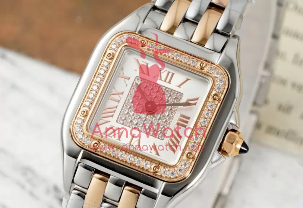 Panthere Secrete De Ladies 22mm Dia SS/RG Diamonds Dial AF Quartz - Image 2