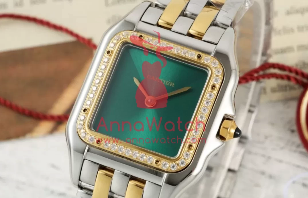 Panthere Secrete De Ladies 22mm Dia SS/YG Green Dial AF Quartz - Image 2