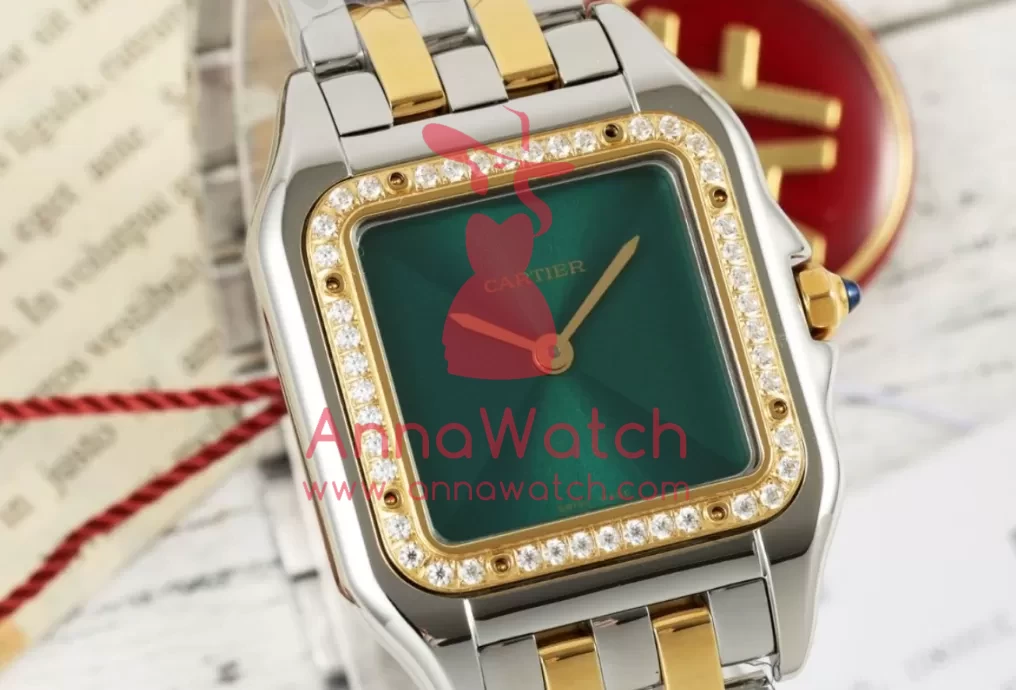 Panthere Secrete De Ladies 22mm Dia SS/YG Green Dial AF Quartz - Image 3