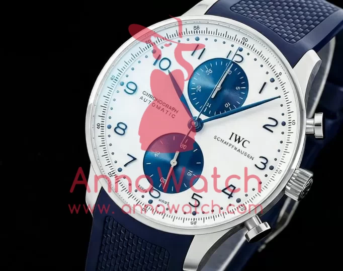 Portuguese Chrono 41mm SS/RU White/Blue Z+F A69355 - Image 2