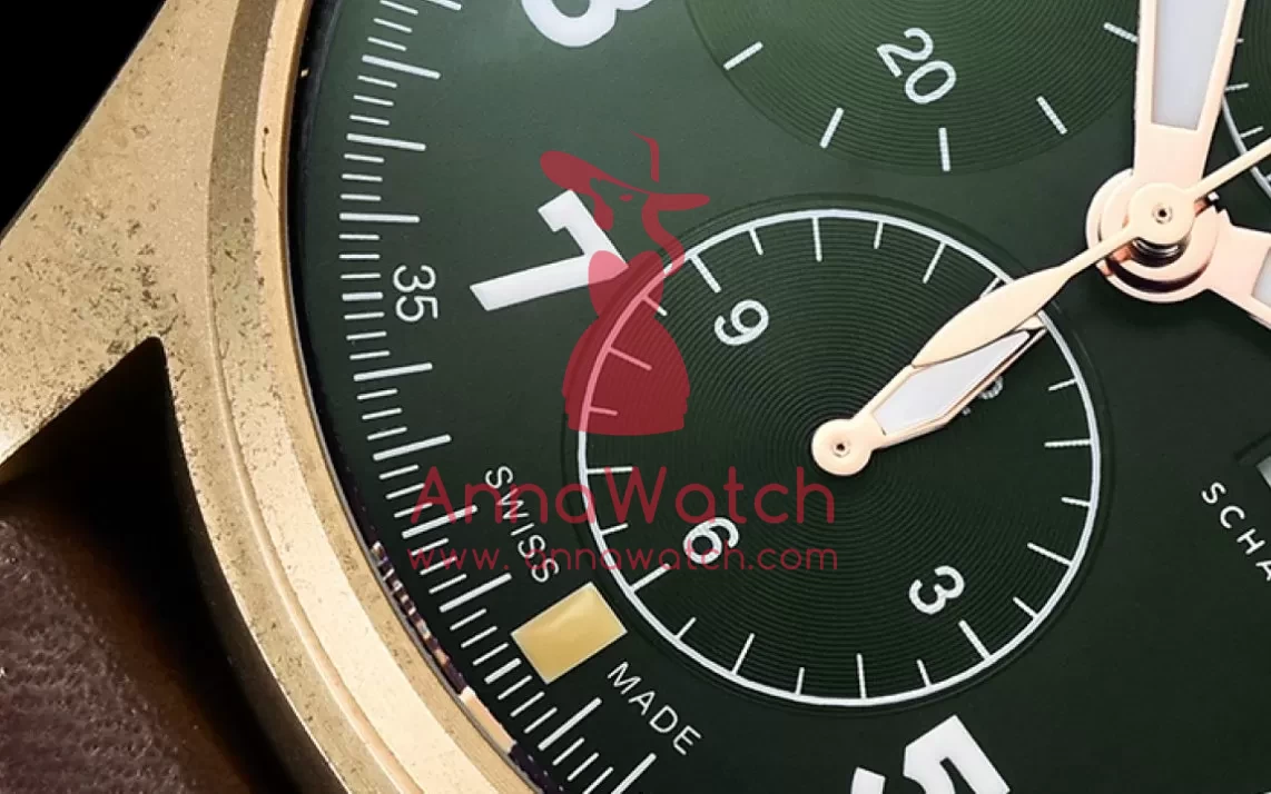 IWC - Pilot Chrono Spitfire IW387902 Brz BR/LE Grn ZF A7750 - Image 3