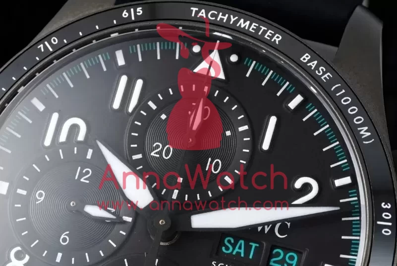 Pilot Chrono 41mm 2023 TI/RU Black/Num BLSF A7750 Mod - Image 4
