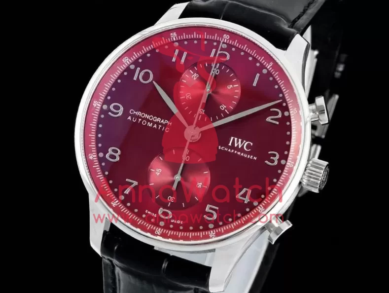 Portuguese Chrono 41mm Red Dial On Black Strap SS/LE V6SF A69355 - Image 3