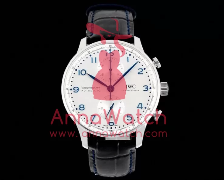 Portuguese Chrono 41mm White Dial On Black Strap SS/LE V6SF A69355 - Image 3
