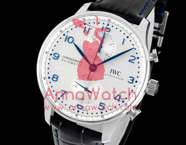 Portuguese Chrono 41mm White Dial On Black Strap SS/LE V6SF A69355 - Image 5
