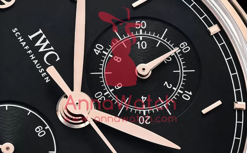IWC - Portugieser Chronograph Classic RG/LE Black YLF A7750 - Image 6