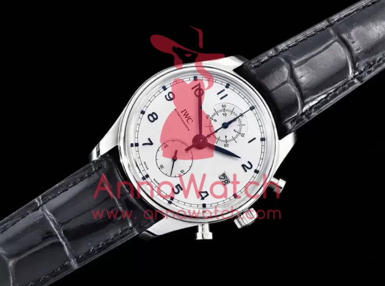 IWC - Portugieser Chronograph Classic SS/LE Wht/B YLF A7750 - Image 2