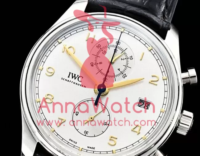 IWC - Portugieser Chronograph Classic SS/LE Wht/G YLF A7750 - Image 2