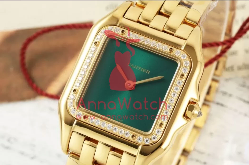 Panthere Secrete De Ladies 22mm Dia YG/YG Green Dial AF Quartz - Image 2