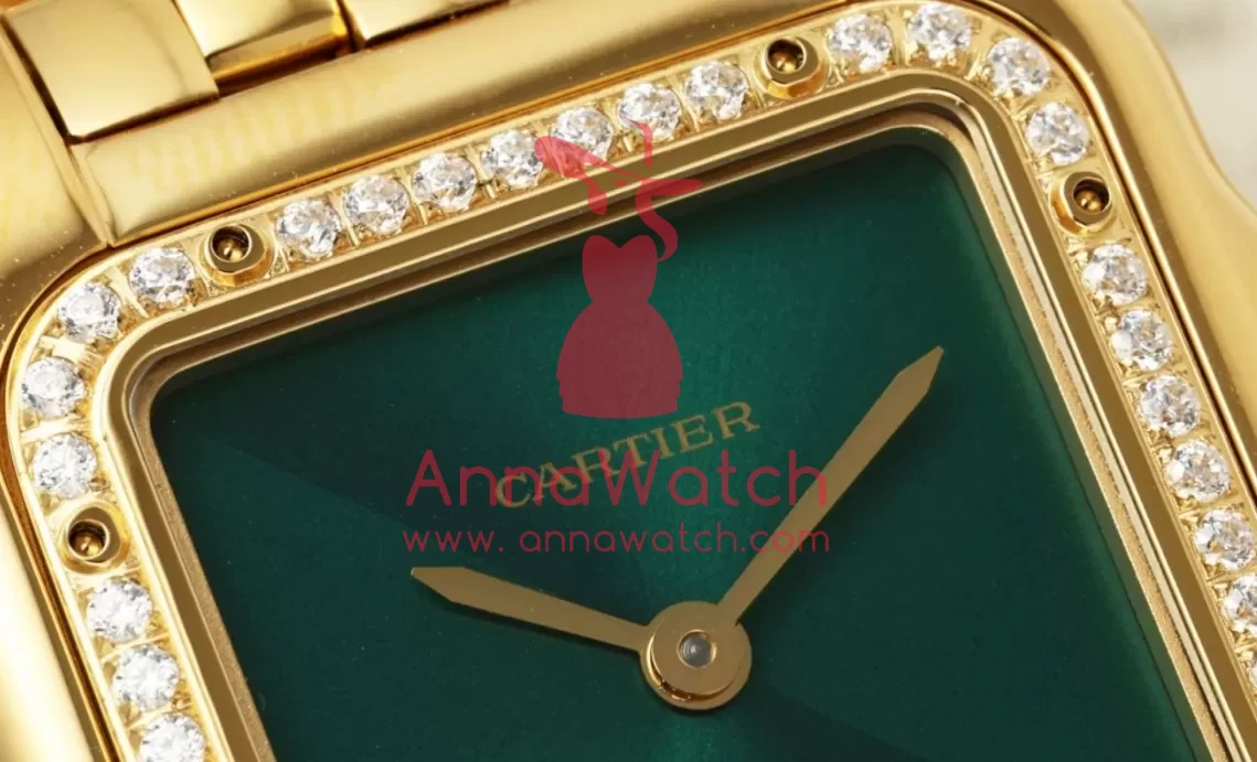 Panthere Secrete De Ladies 22mm Dia YG/YG Green Dial AF Quartz - Image 5