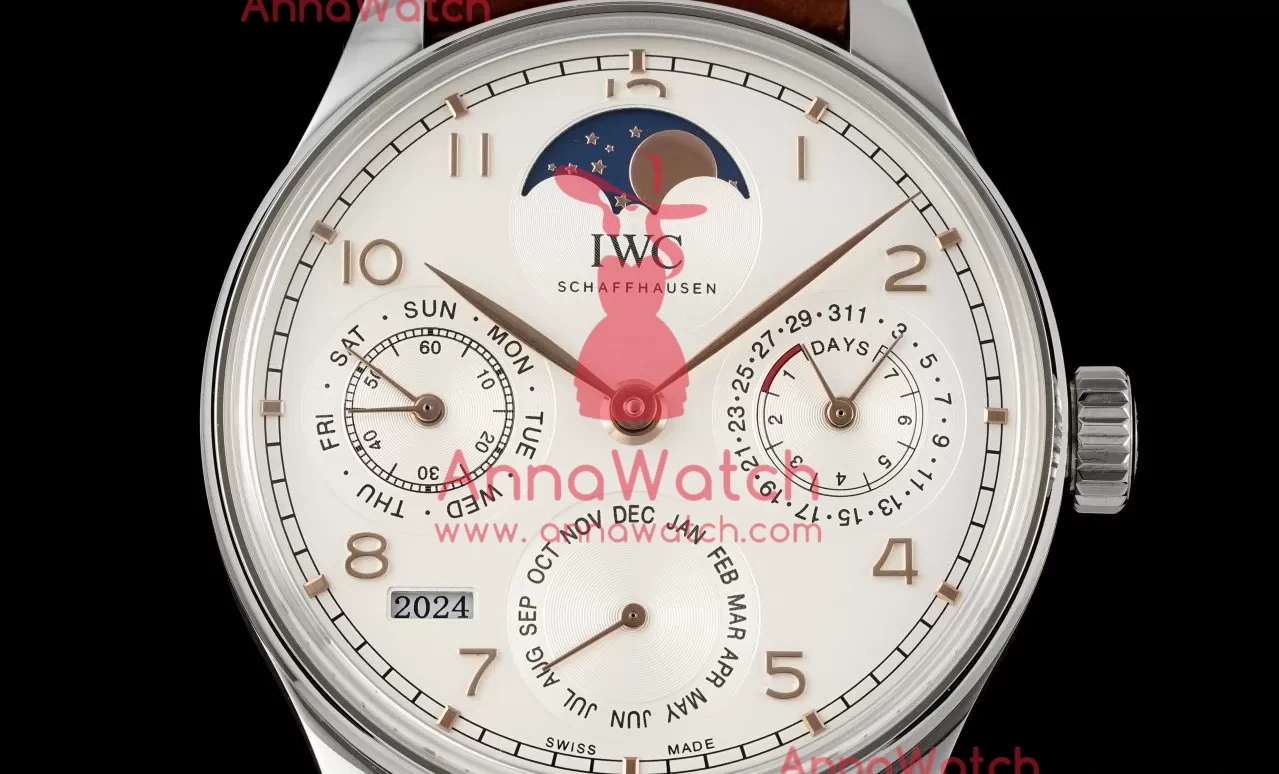 Portugieser Perpetual Calendar 5033 44mm SS/LE White/Num APSF A52610