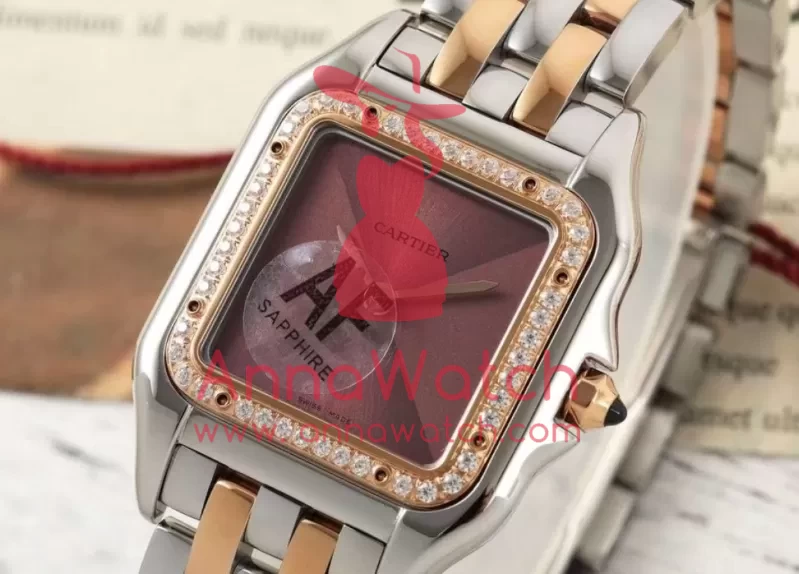 Panthere Secrete De Ladies 27mm Dia RG/SS Brown Dial AF Quartz
