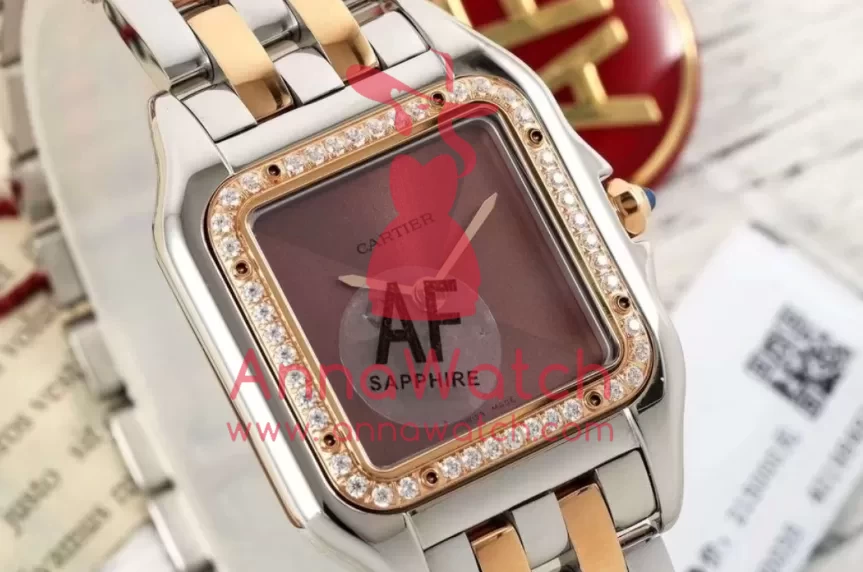 Panthere Secrete De Ladies 27mm Dia RG/SS Brown Dial AF Quartz - Image 4