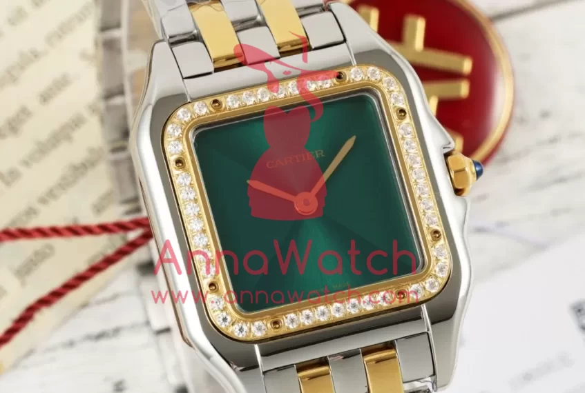 Panthere Secrete De Ladies 27mm Dia SS/YG Green Dial AF Quartz - Image 4