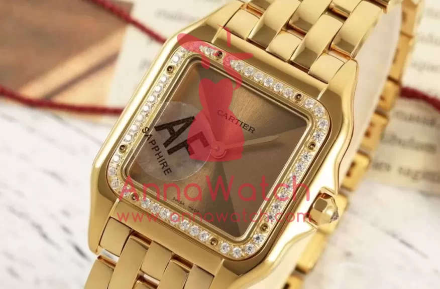 Panthere Secrete De Ladies 27mm Dia YG/YG Green Dial AF Quartz