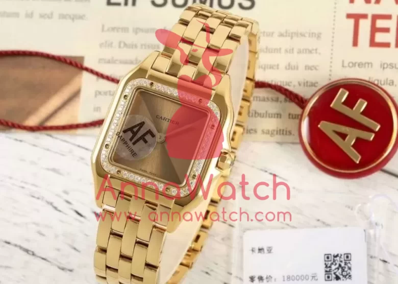 Panthere Secrete De Ladies 27mm Dia YG/YG Gold Brown Dial AF Quartz - Image 4
